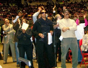 DPS Teacher Kimberly Porter wears Black to mourn loss of public education for children 12 7 09